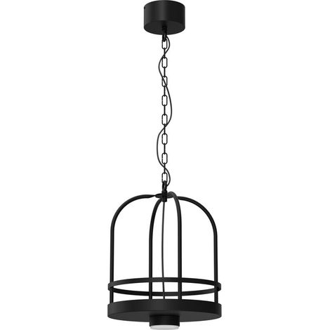 [GEBRAUCHT] B-Ware Luminex Pendelleuchte Hängelampe Zona Rund Schwarz Ablage Pflanze Stahl Gx53 Led (1/2)