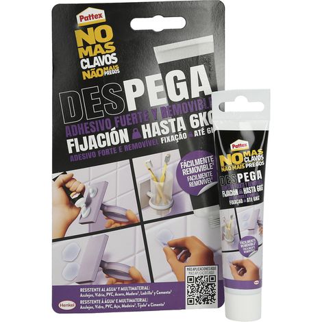 HENKEL nural no mas clavos despega (tubo 44gr.) , Nural No Mas Clavos Despega (Tubo 44gr.)- Gracias a su exclusiva Tecnología Flextec patentada, este pegamento fuerte ofrece (1/4)