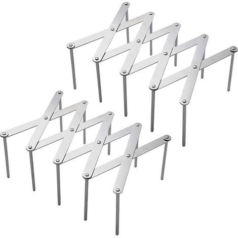Porte-couvercles, lot de 2 supports de rangement multifonctionnels en acier inoxydable, organisateur d'ustensiles de cuisine pour ranger casseroles, couvercles en verre et planches à découper (1/5)