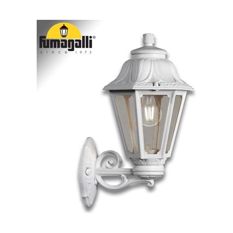 Fumagalli Bisso Anna IP55 white clear E27 light de wall light outdoor