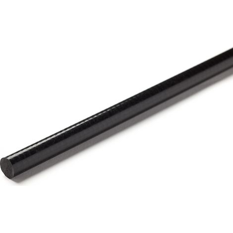 Tige en plastique renforcé de fibre de verre GRP RS PRO Noir Dia. 25mm x 1m ( Prix pour Lot de 2 )