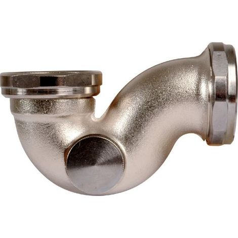 Siphon de bidet nickelé mat - 1'1/4 - Ø 32 mm (1/2)