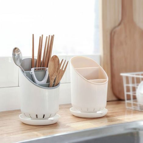 Range-Couteaux - Egouttoir Pour Couverts En Plastique - Pour Cuisine Maison Et Professionnelle - 1 Pièce (1/5)