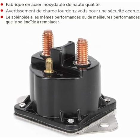 Akozon Rempl ement de la Commande 4 du Relais de solénoïde du treuil 4 72631 28631 pour Le Moteur Hors-Bord B80 SW275 de Evinrude. Relais treuil Warn 12v+Relais treuil Warn Relais treuil Warn (1/5)