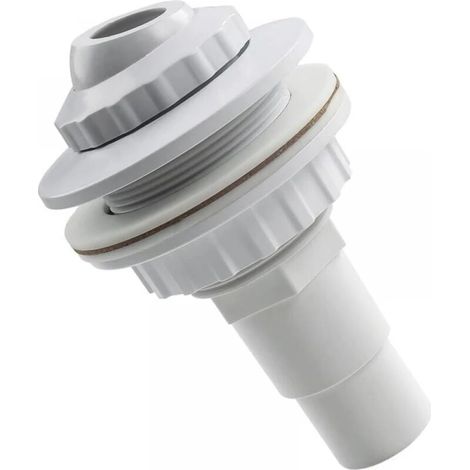 Valve d'arrivée d'eau pour piscines à parois en acier, clapet anti-retour avec tête pivotante, arroseur de piscine, raccord de tuyau 32 mm/38 mm, accessoires de piscine (1/5)