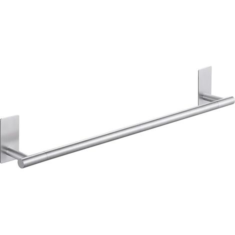 Porte-serviette, Porte serviette salle bain, Porte-serviettes en acier inoxydable 304 unipolaire cuisine et salle de bain support sans clous pâte cuisine et salle de bain pendentif (1/5)