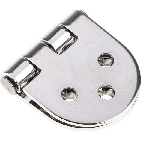 Charnière Arrondi en inox, 78mm x 40mm x 2.5mm ( Prix pour Paquet de 2 ) (1/3)