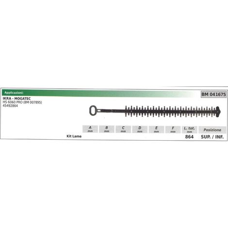 Kit Lama inferiore / superiore IKRA tagliasiepe HS 6060 041675