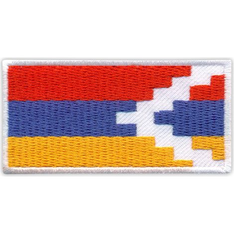 Aufnäher mit der Flagge der Republik Arzach – Magnetische Rückseite – Gestickter Aufnäher/Abzeichen/Emblem