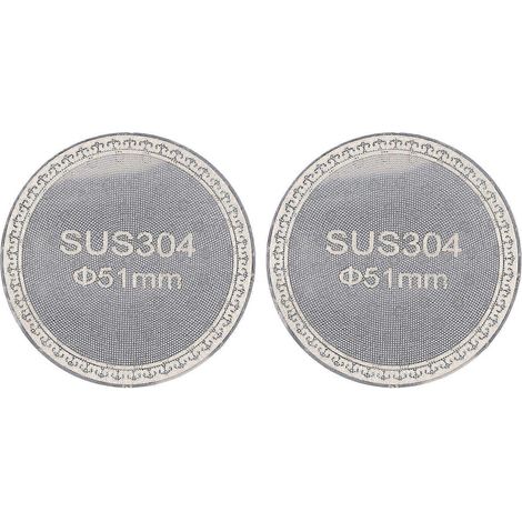 Stück wiederverwendbare Puck-Siebe, 1,2 mm dick, doppellagige Filtersiebe aus Edelstahl 304 für Portafi