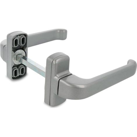 AMIG  Poignées de porte en aluminium  EPSILON  132 x 70 mm  Aluminium  Argent (1/5)