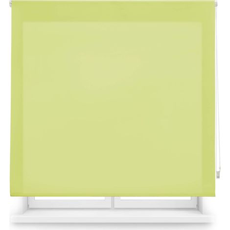 Blindecor Ara  Tenda a rullo traslucida tinta unita - Verde pistacchio, 100 x 175 cm (Larghezza x Altezza)  Dimensioni del tessuto 97 x 170 cm  Tenda per interne (1/5)