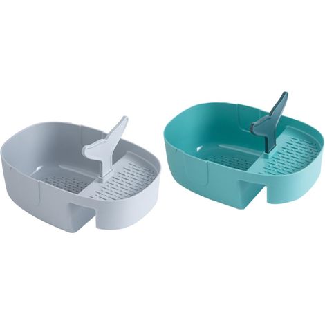 2pièces Panier Égouttoir Évier Plastique Support Filtre Évier Panier Égouttage Pratique pour Cuisine (1/5)