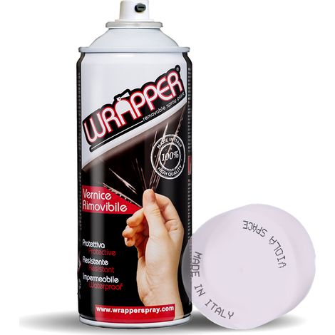 Wrapper, pellicola spray rimovibile, 400 ml - Trasparente Viola Space