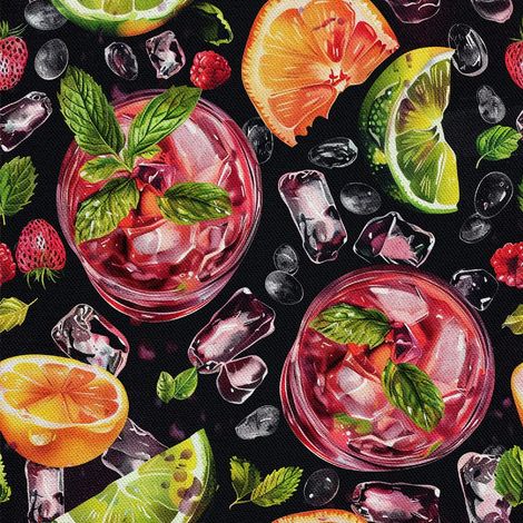 Outdoor-Dekostoffe Oxford - Motiv Cocktail DX8534 (1/5)