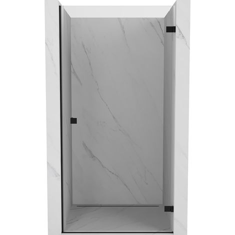 Mexen Lunar-B puerta de ducha abatible derecha 65 cm, transparente, negro - 832-065-000-70-00-P (1/5)