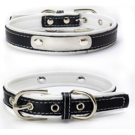 Collier Pour Chien En Cuir Souple Avec Anneau Allié Antirouille Réglable Rembourré Pour Petit Et Moyen Chien 1 Pièce (1/5)