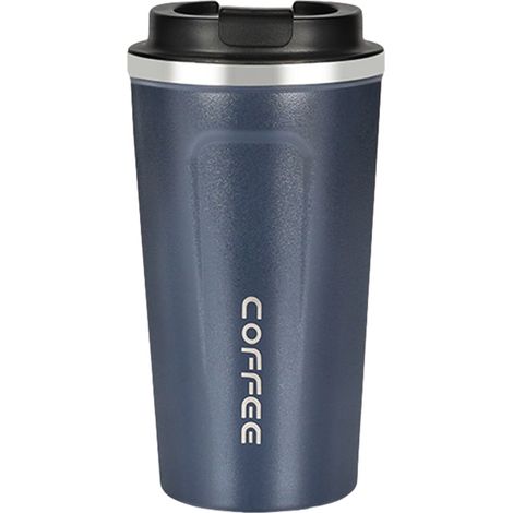 Tasse À Café - 500 ml - Acier Inoxydable 304 Et Abs - Pour Maison Bureau Voyage Extérieur - 1 Pièce (1/5)