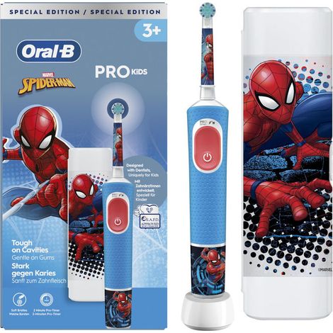 Oral-B IO2SPIDERMAN iO Kids Spazzolino elettrico rotante 3 modalita' timer 2 min app Disney Magic colore Blu