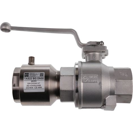 Kugelhahn 87E-2-TAE 22BG DN50 (Rp2) Dichtung Teflon, für Gas PN5 - 454636 von Weishaupt
