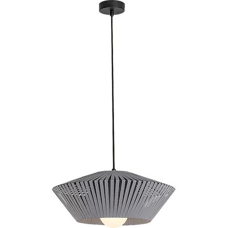 Lampada a sospensione vintage Revan grigia Ø40 E27 Rabalux (1/5)