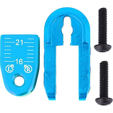 Bras de direction demi-servo en alliage d'aluminium 24 dents pour voiture RC 1/8 1/10, modèle N10305B bleu (1/5)