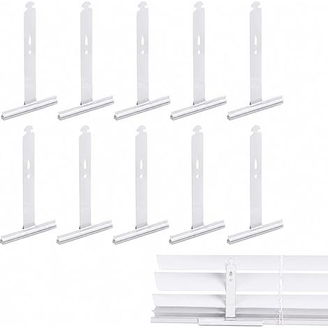 Lot de 10 Attache Volet Roulant Electrique,Attache Tablier Volet Roulant Mini Ressort de Suspension pour volet,Attache Tablier Souple Volet Roulant en Métal,avec Volets Électriques et Manuels (1/5)