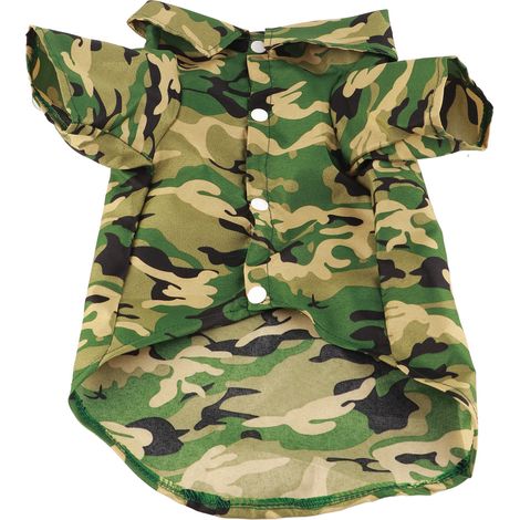 Sommerliche T-Shirts für Hunde, im Camouflage-Stil, atmungsaktiv und kühl, für kleine und mittelgroße Hunde, Rüden und Hündinnen, Katzen. (1/5)