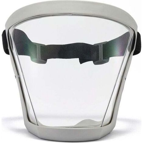 Ecran facial de protection, écran facial complet antibuée, écran facial complet de protection, écran facial bionique transparent HD, écran facial de sécurité, sangles réglables, résistant à la poussiè (1/4)