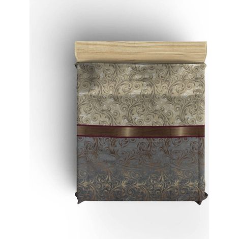 King Pique (EU) 240 Cmx220 Cm 100% Cotone Cream Beige Grigio Claret Rosso Bianco (1/3)
