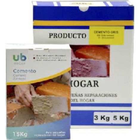 FPLUS cemento gris 1.5 kg caja , Cemento gris en caja carton.