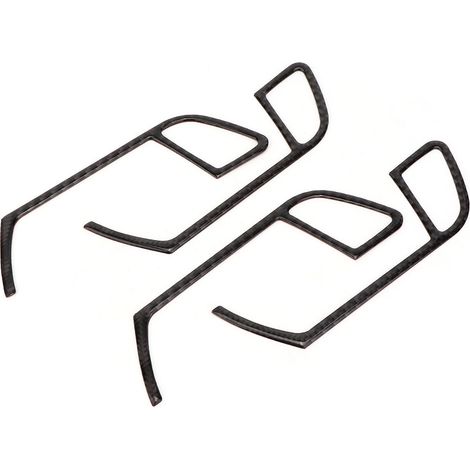 Ensemble de 4 poignées de porte intérieures en fibre de carbone souple pour modèles Audi A4L/A5 2009-2016. (1/5)