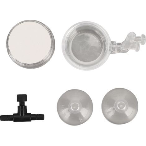 Diffuseur à bulles pour aquarium, raffineur d'oxygène en verre transparent basse pression pour aquarium (oxygène dissous) (1/5)