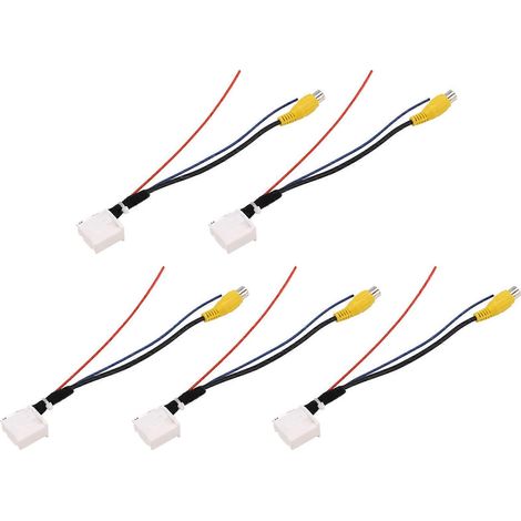 5x Cable adaptador de cámara de visión trasera para coche de 16 pines, adaptador de cable de vídeo para cámara de aparcamiento y marcha atrás para Toyota Camry 7.º (1/5)