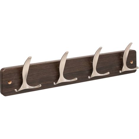 Gancio per cappotto aly 4 teste l45cm legno grigio scuro - 5five