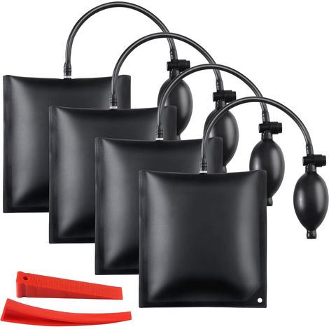 4 Pièces Coussin de Montage,Coussin Gonflable Air Wedge Pomp Outil Alignement avec Outils de Coin pour Installation des Portes Fenêtres Réparation Automobile (1/5)