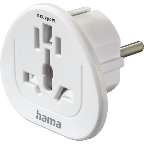 Hama 00223455 adaptador de enchufe eléctrico Universal Blanco (1/5)