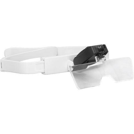 Faltbare, wiederaufladbare LED-Kopflupe, freihändig nutzbar, vergrößerndes Stirnband für Juweliere, Handwerker und Präzisionsarbeiter (1/5)