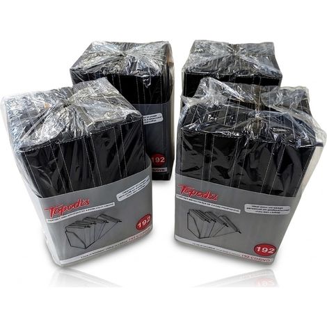 LOT de 4 -Topodis Coffret Bibliothèque 4 Étuis Rangement CD/DVD Noir Simili Cuir 192 CD/DVD Total - Usage Pro/Perso - Fermeture - Plus vous prenez de lots, plus le port est avantageux – Frais de port (1/5)