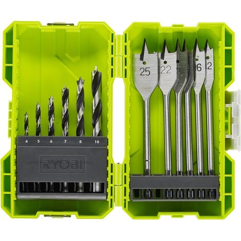 Coffret Perçage Bois 12 Pièces Forets Hélicoïdaux