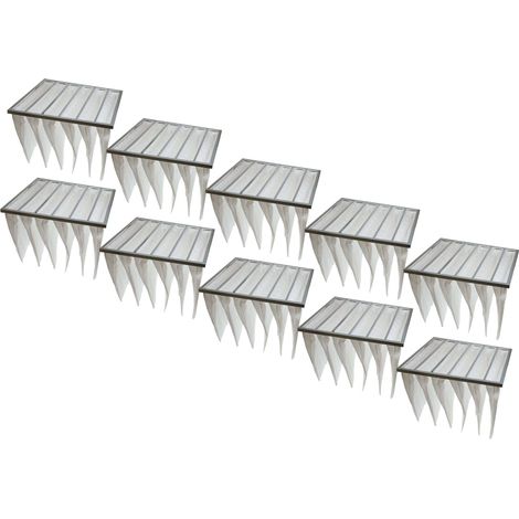 vhbw 10x Sacs filtrants pour système de climatisation et ventilation - Filtre à air G4, 59,2 x 59,2 x 36 cm blanc (1/4)