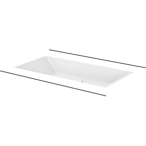 BetteLoft lavabo à encastrer, rectangulaire, sans trou pour