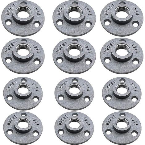 12 pièces de base à bride DN15/4 points/trois trous (1/5)