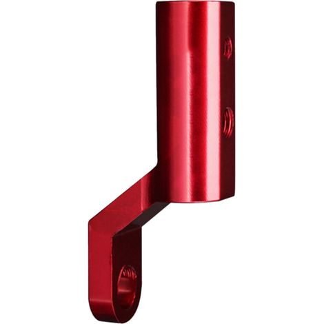 Support de guidon moto rétroviseur CNC aluminium allongé, support multifonction pour téléphone rouge (1/5)