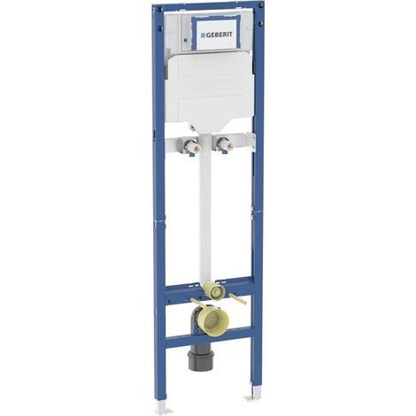 Geberit Duofix Element für Ausgussbecken mit Spülkastenanschluss, 175cm, mit Sigma UP-Spülkasten 12cm, Wandarmatur Aufputz (1/5)