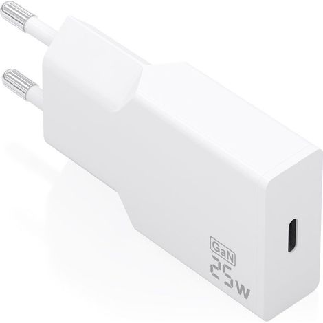 Cargador de pared gan aisens a110-0999/ 1xusb tipo-c/ 25w/ blanco