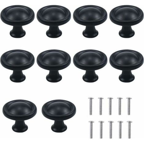 royaluxe - Poignée de porte de tiroir noir 30mm 10PCS Tiroirs et composants (1/4)
