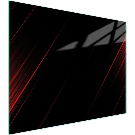 TAGLIERE IN VETRO 52x40 NERO (1/5)