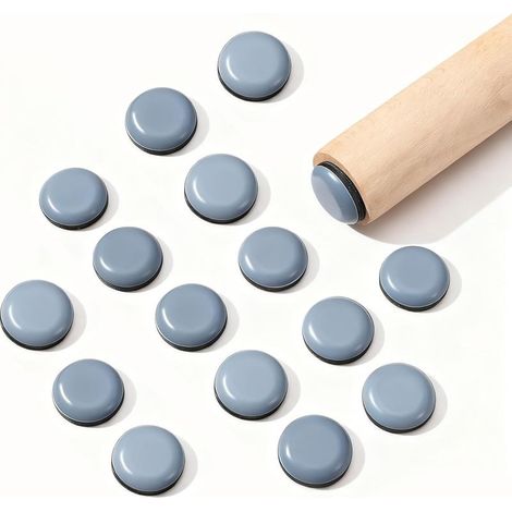 25 Pièces Patins pour Meubles Téflon Adhésif,20mm Patins Glisseurs pour Meubles,Patin Chaise Glisseurs en Plastique pour Fauteuils Canapés,moquettes,chaises,Tables (Ronds) (1/5)