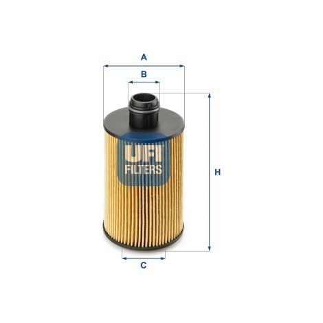 Filtro de aceite UFI 25.112.00